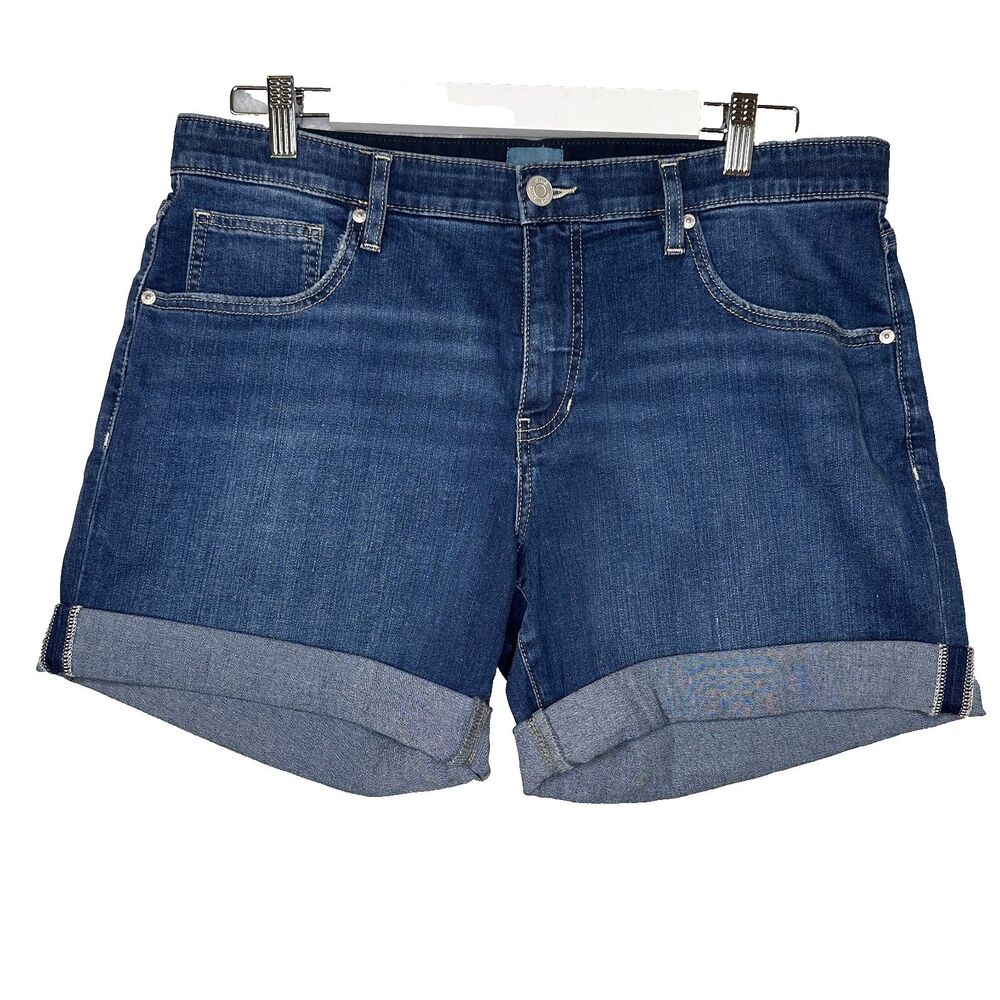 Jag Jeans Alex Blue Rolled Hem Denim Shorts NWT